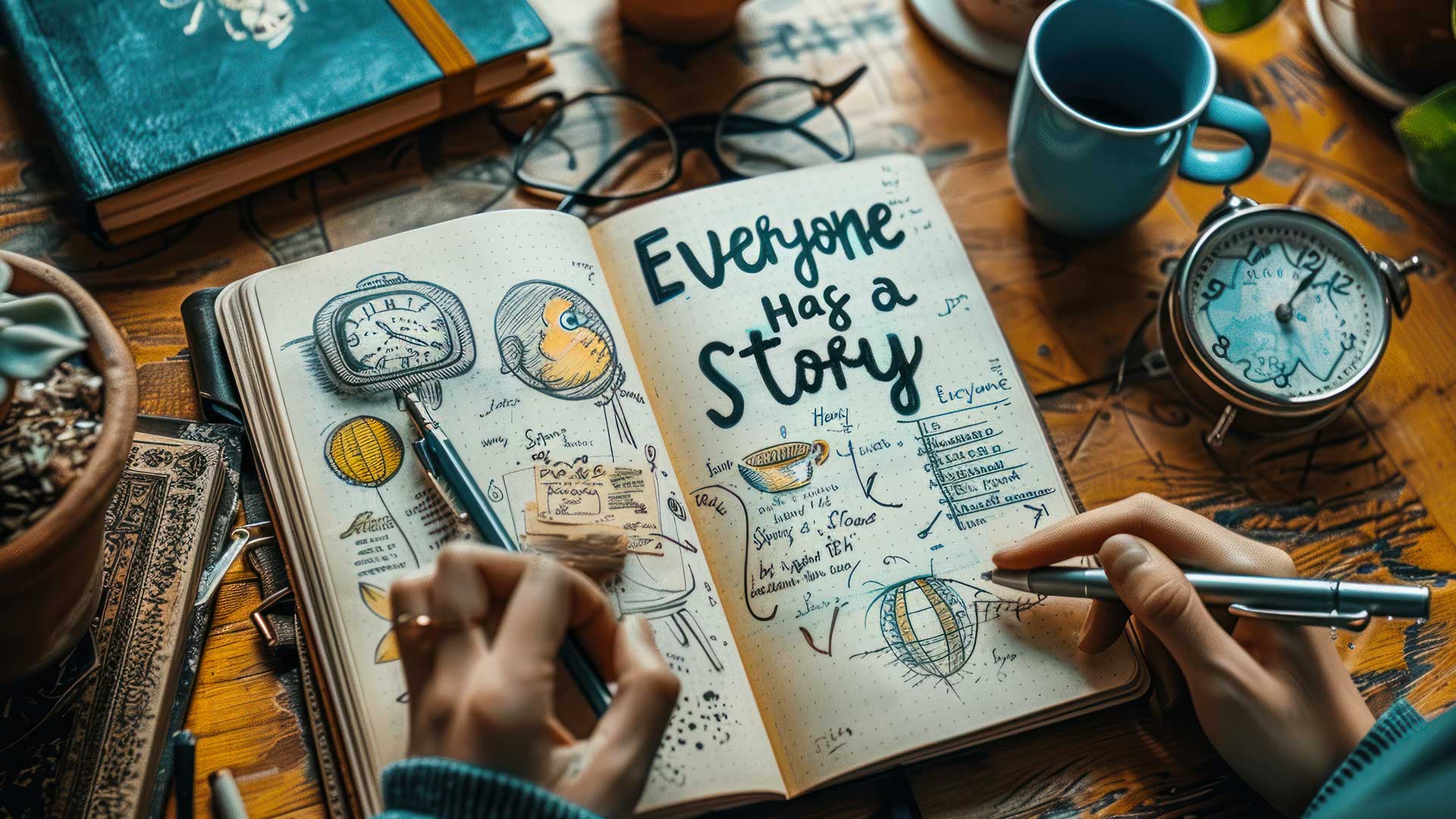 uch mit dem Titel „Everyone has a story“ – Symbol für die Kraft von Storytelling im Impulsvortrag