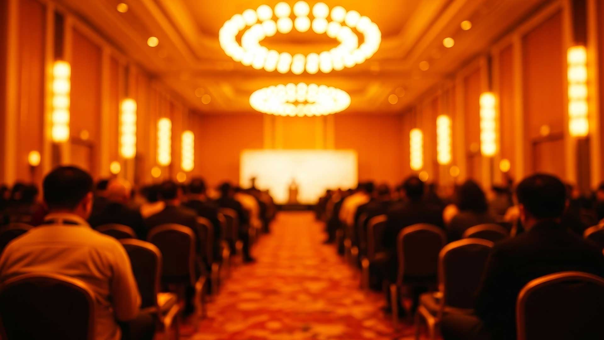 Leere Bühne mit Spotlight – Symbol für Keynotes, die (noch) nicht wirken