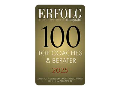 Markus Czerner wird vom Erfolg Magazin unter den 100 besten Coaches und Beratern 2025 geführt