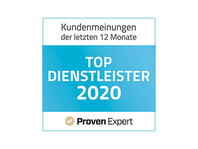 Ausgezeichnet als Top Dienstleister 2020